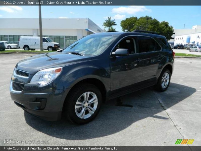 Cyber Gray Metallic / Light Titanium/Jet Black 2011 Chevrolet Equinox LT