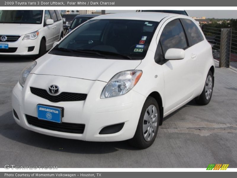 Polar White / Dark Charcoal 2009 Toyota Yaris 3 Door Liftback