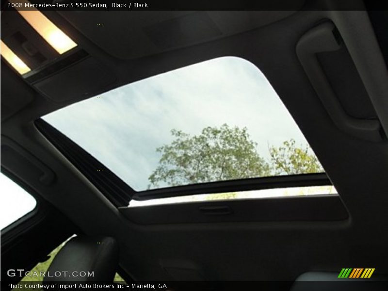 Black / Black 2008 Mercedes-Benz S 550 Sedan