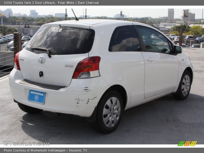 Polar White / Dark Charcoal 2009 Toyota Yaris 3 Door Liftback