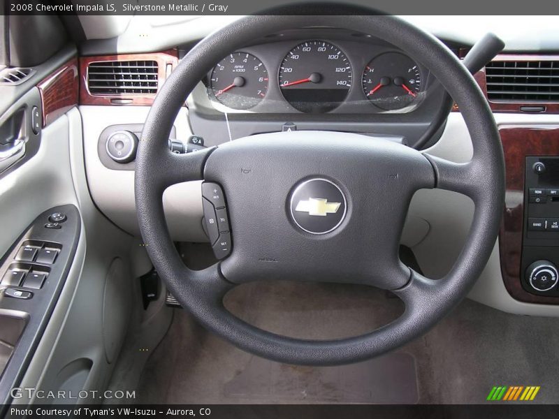 Silverstone Metallic / Gray 2008 Chevrolet Impala LS