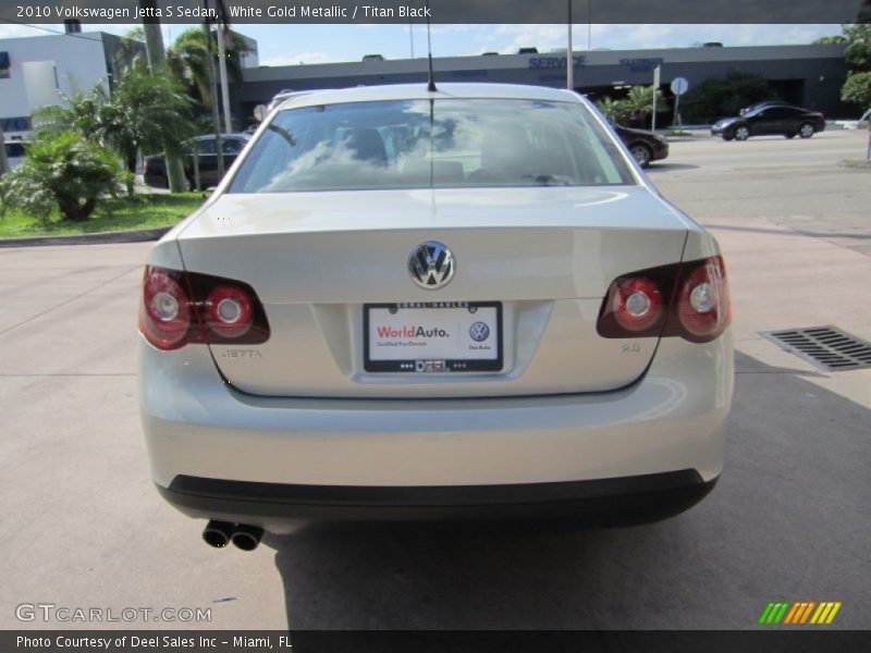 White Gold Metallic / Titan Black 2010 Volkswagen Jetta S Sedan