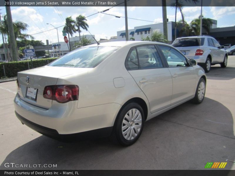 White Gold Metallic / Titan Black 2010 Volkswagen Jetta S Sedan