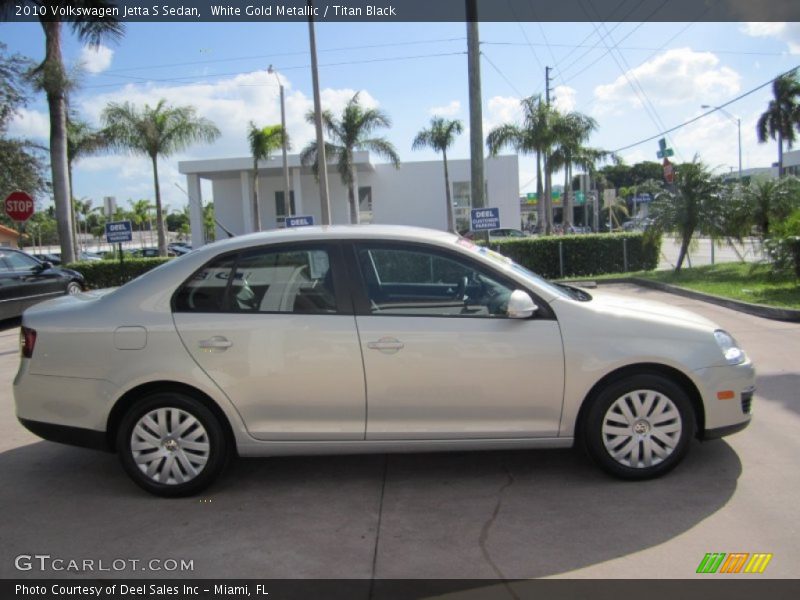 White Gold Metallic / Titan Black 2010 Volkswagen Jetta S Sedan