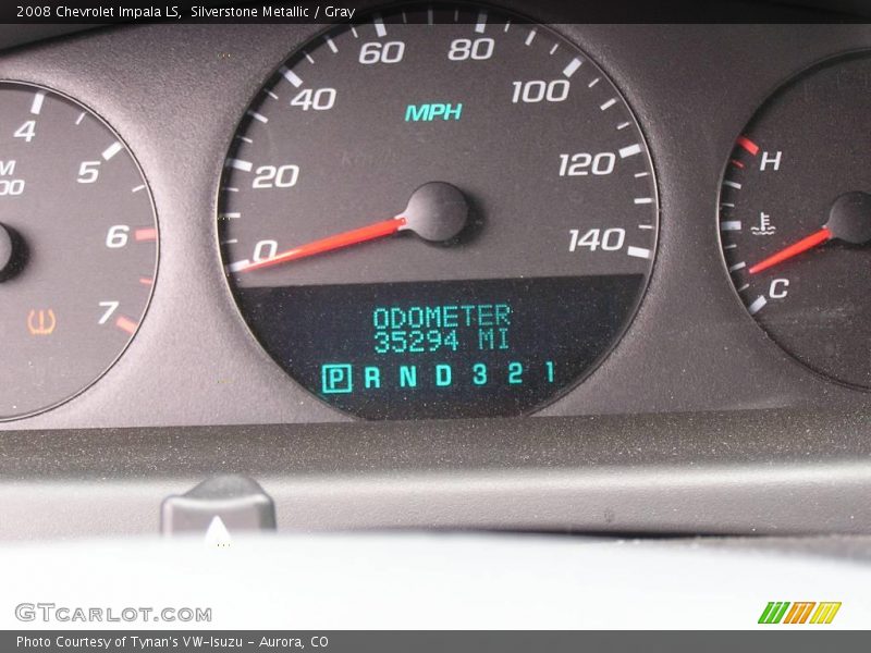 Silverstone Metallic / Gray 2008 Chevrolet Impala LS
