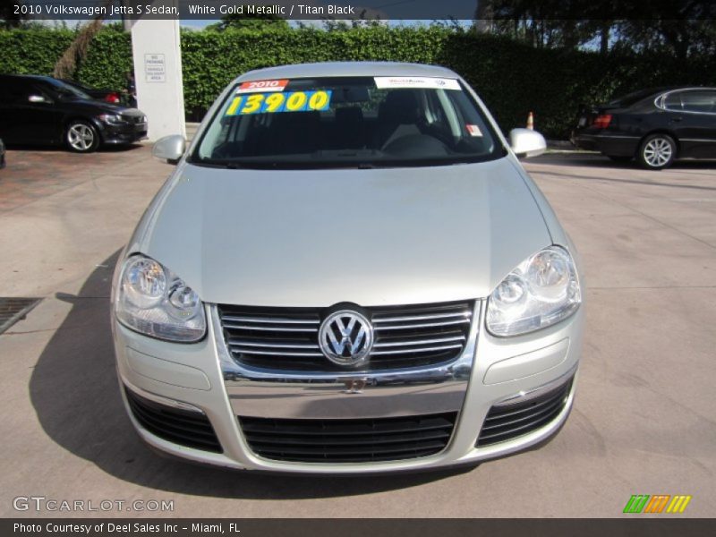 White Gold Metallic / Titan Black 2010 Volkswagen Jetta S Sedan