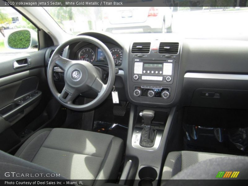 White Gold Metallic / Titan Black 2010 Volkswagen Jetta S Sedan