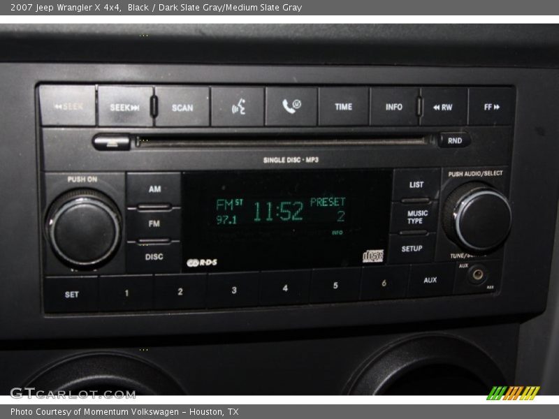 Black / Dark Slate Gray/Medium Slate Gray 2007 Jeep Wrangler X 4x4