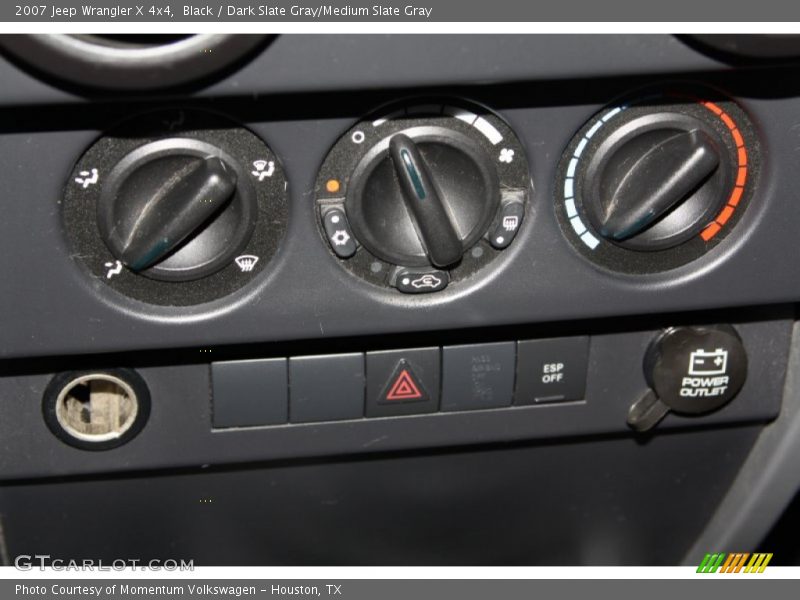 Black / Dark Slate Gray/Medium Slate Gray 2007 Jeep Wrangler X 4x4