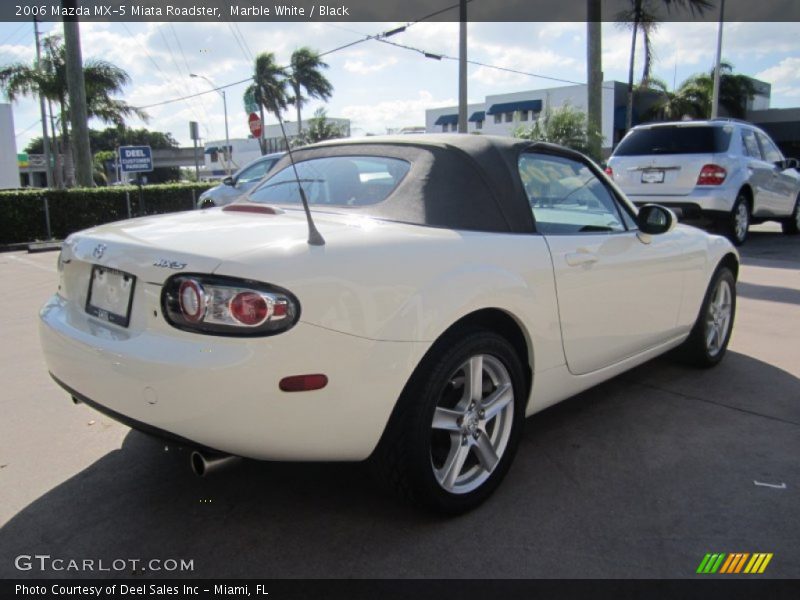 Marble White / Black 2006 Mazda MX-5 Miata Roadster