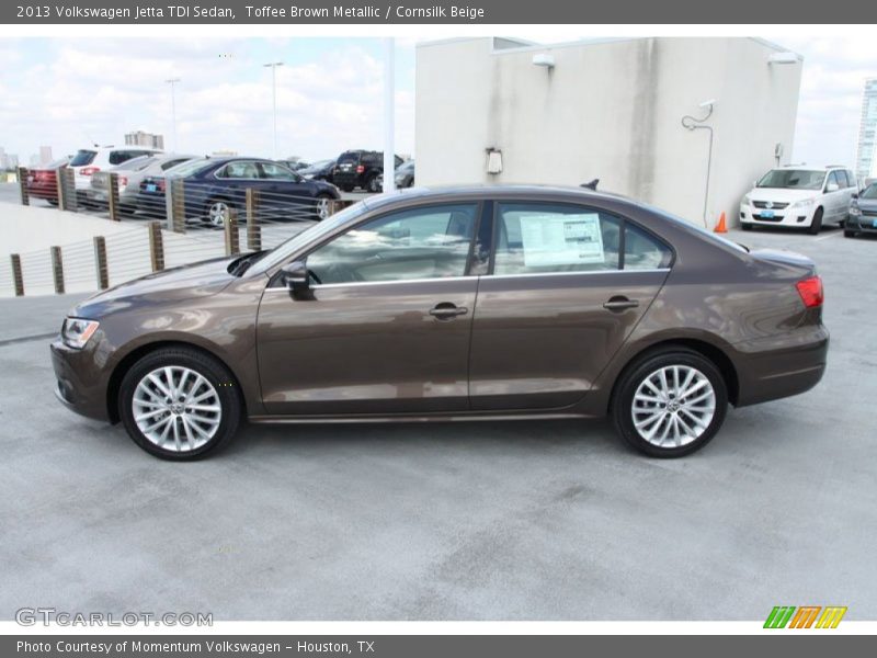 Toffee Brown Metallic / Cornsilk Beige 2013 Volkswagen Jetta TDI Sedan