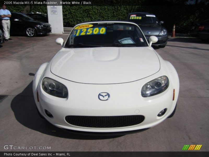 Marble White / Black 2006 Mazda MX-5 Miata Roadster