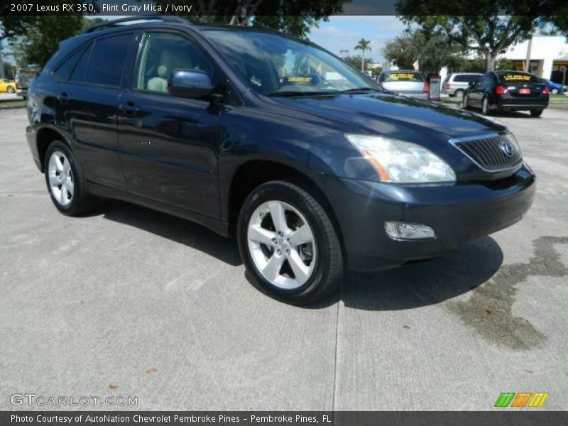 Flint Gray Mica / Ivory 2007 Lexus RX 350