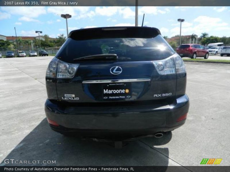 Flint Gray Mica / Ivory 2007 Lexus RX 350
