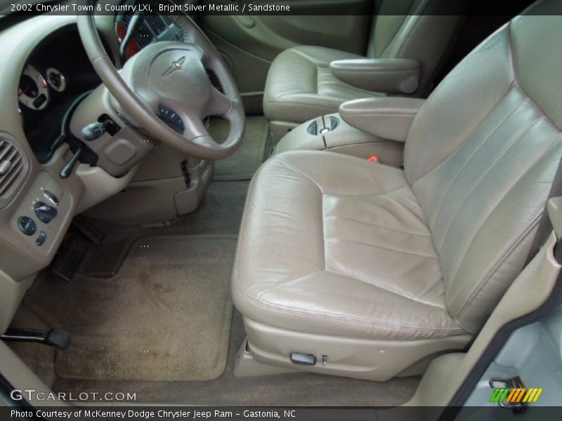 Front Seat of 2002 Town & Country LXi