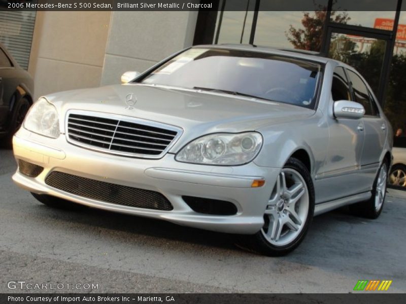 Brilliant Silver Metallic / Charcoal 2006 Mercedes-Benz S 500 Sedan