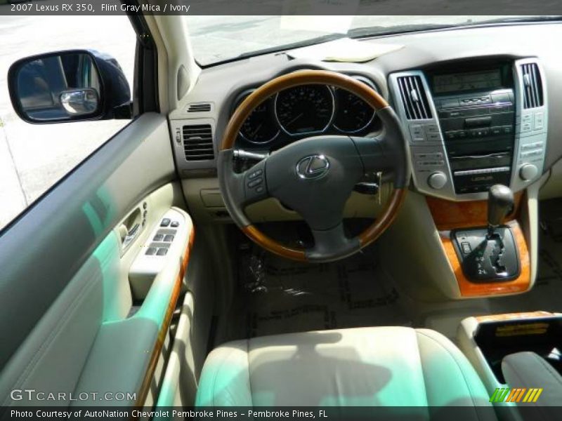 Flint Gray Mica / Ivory 2007 Lexus RX 350