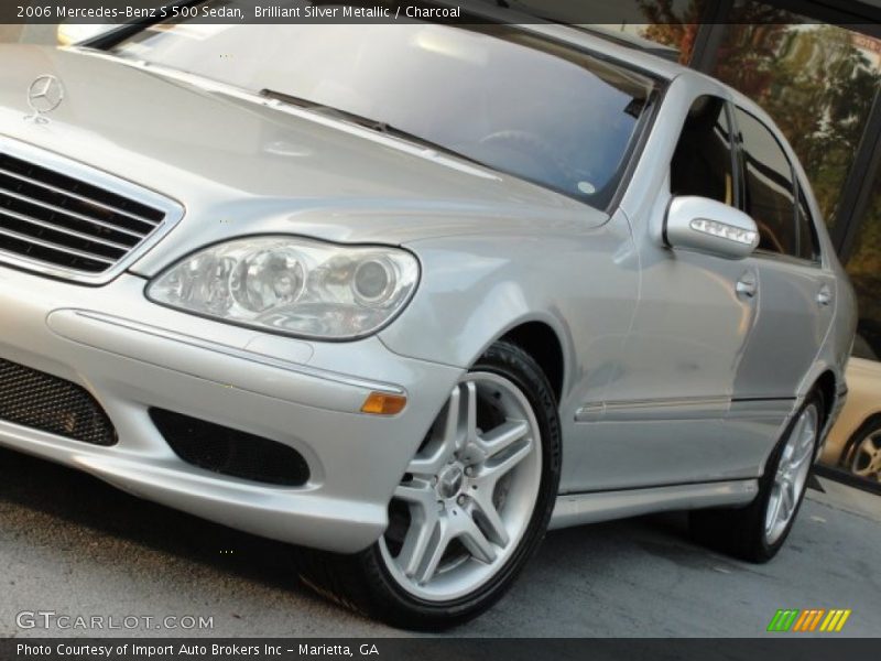 Brilliant Silver Metallic / Charcoal 2006 Mercedes-Benz S 500 Sedan