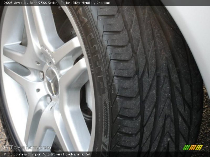 Brilliant Silver Metallic / Charcoal 2006 Mercedes-Benz S 500 Sedan