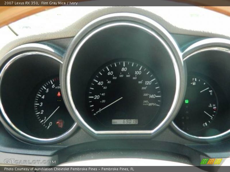 Flint Gray Mica / Ivory 2007 Lexus RX 350