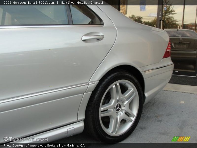Brilliant Silver Metallic / Charcoal 2006 Mercedes-Benz S 500 Sedan