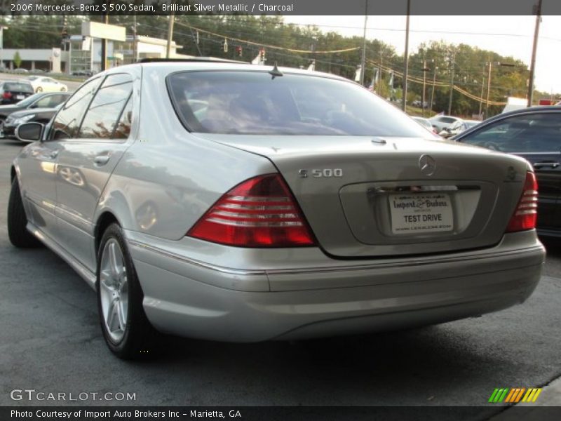 Brilliant Silver Metallic / Charcoal 2006 Mercedes-Benz S 500 Sedan