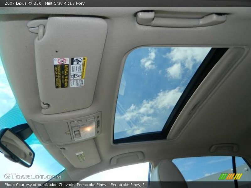 Flint Gray Mica / Ivory 2007 Lexus RX 350
