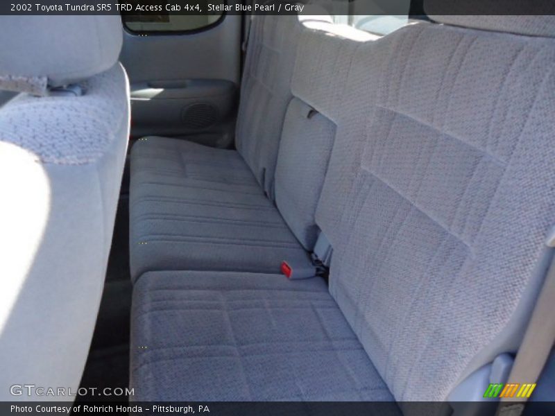 Stellar Blue Pearl / Gray 2002 Toyota Tundra SR5 TRD Access Cab 4x4