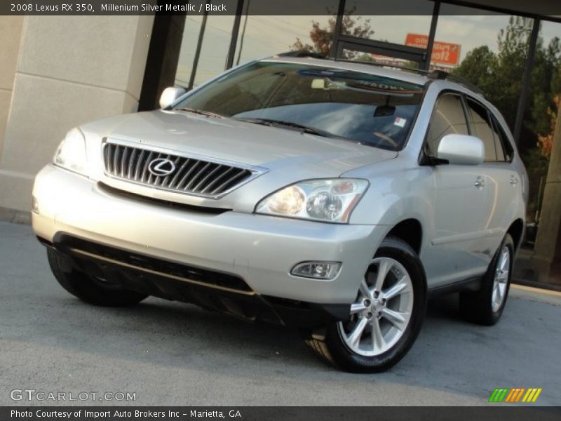 Millenium Silver Metallic / Black 2008 Lexus RX 350