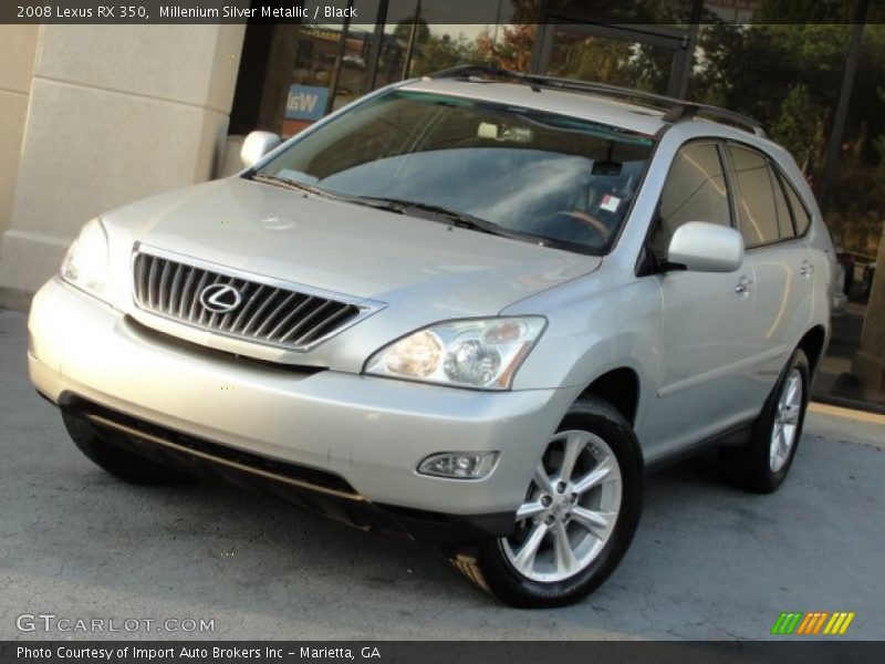 Millenium Silver Metallic / Black 2008 Lexus RX 350