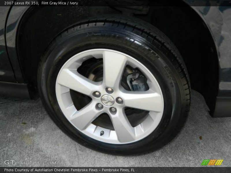 Flint Gray Mica / Ivory 2007 Lexus RX 350