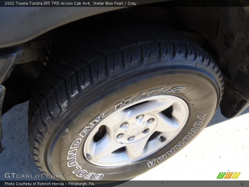 Stellar Blue Pearl / Gray 2002 Toyota Tundra SR5 TRD Access Cab 4x4