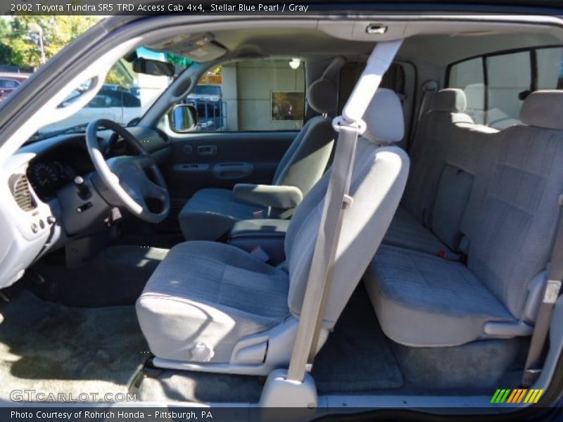 Stellar Blue Pearl / Gray 2002 Toyota Tundra SR5 TRD Access Cab 4x4