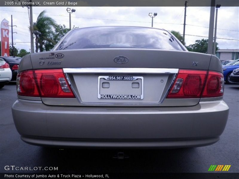 Cream Gold / Beige 2005 Kia Optima LX