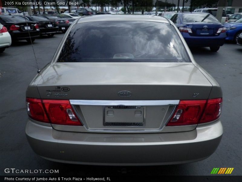 Cream Gold / Beige 2005 Kia Optima LX
