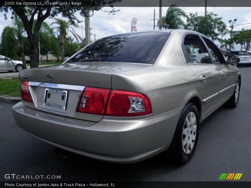 Cream Gold / Beige 2005 Kia Optima LX
