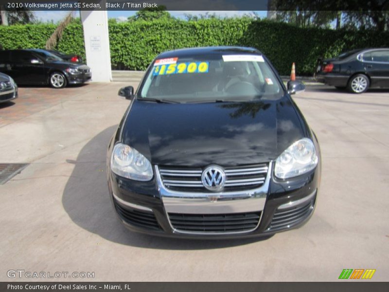 Black / Titan Black 2010 Volkswagen Jetta SE Sedan