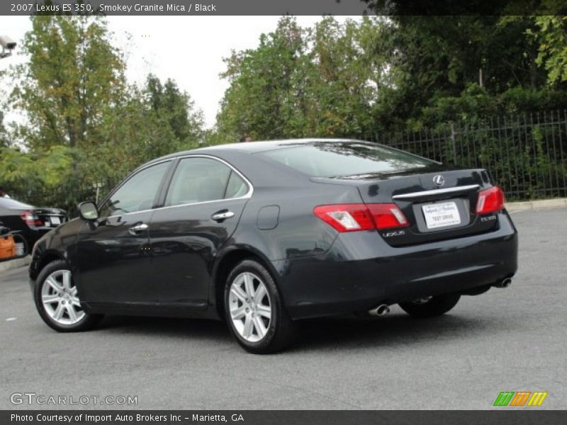 Smokey Granite Mica / Black 2007 Lexus ES 350