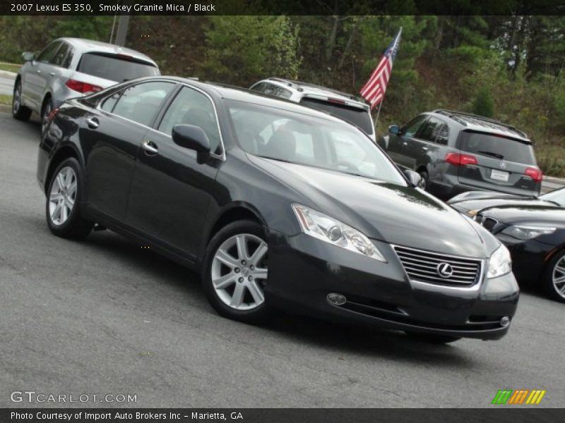 Smokey Granite Mica / Black 2007 Lexus ES 350