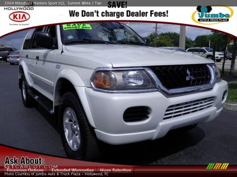 Summit White / Tan 2004 Mitsubishi Montero Sport XLS