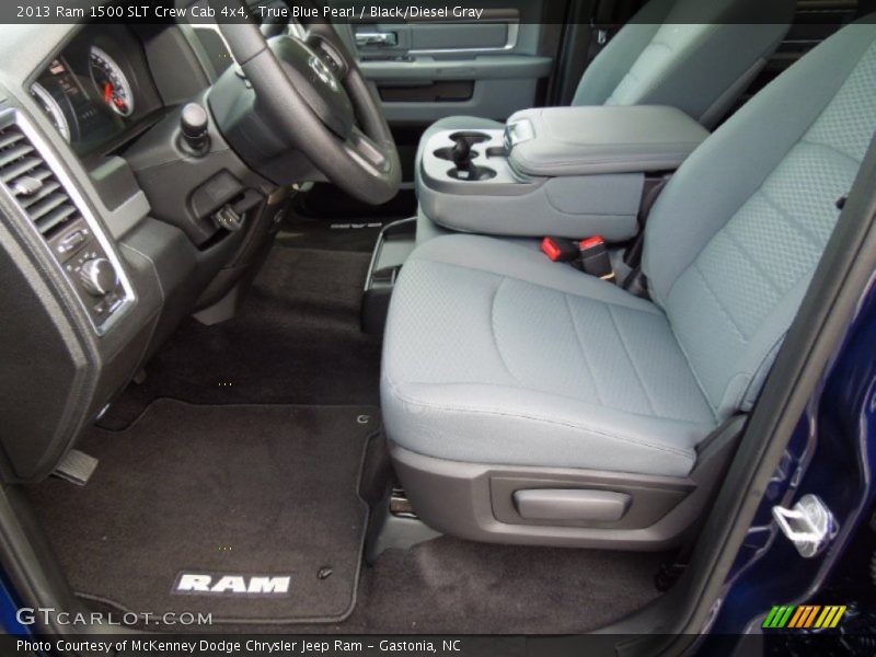  2013 1500 SLT Crew Cab 4x4 Black/Diesel Gray Interior