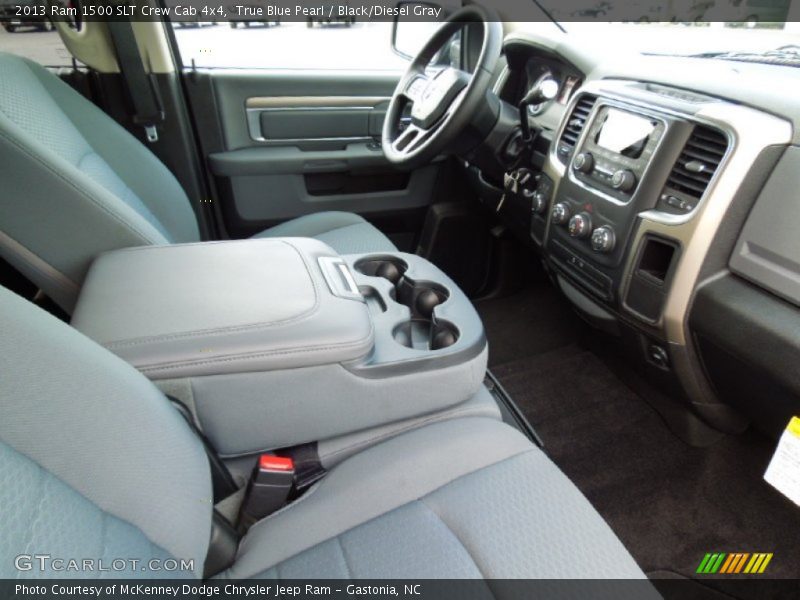  2013 1500 SLT Crew Cab 4x4 Black/Diesel Gray Interior