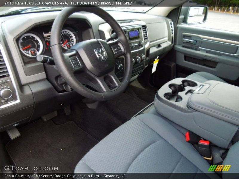 Black/Diesel Gray Interior - 2013 1500 SLT Crew Cab 4x4 