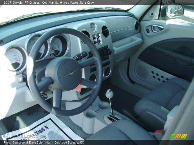 Cool Vanilla White / Pastel Slate Gray 2007 Chrysler PT Cruiser