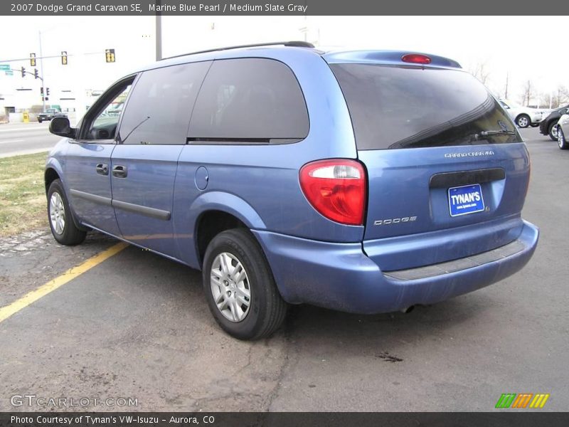 Marine Blue Pearl / Medium Slate Gray 2007 Dodge Grand Caravan SE