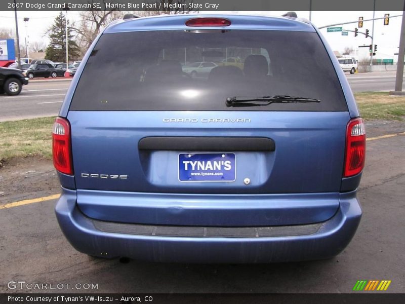 Marine Blue Pearl / Medium Slate Gray 2007 Dodge Grand Caravan SE