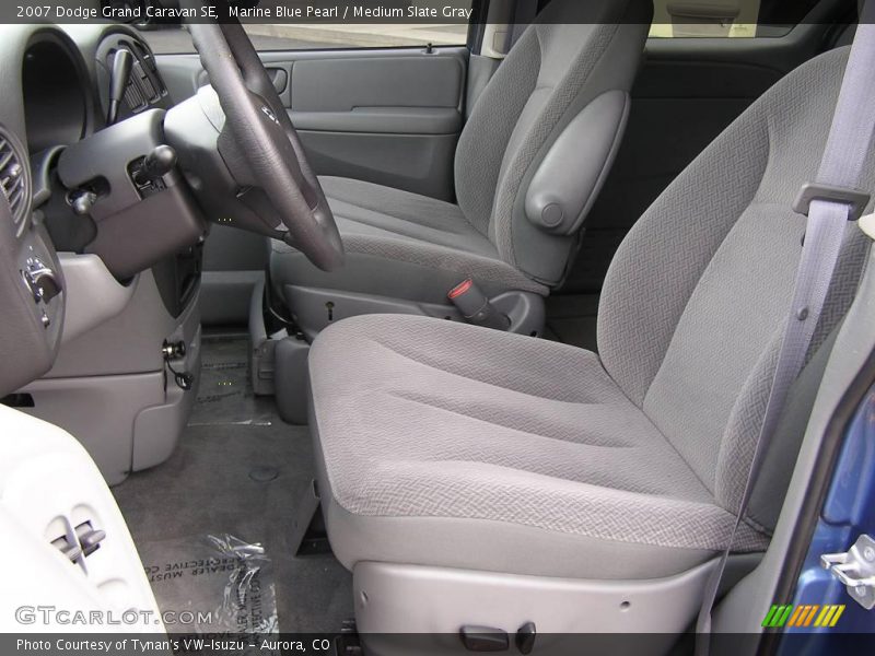 Marine Blue Pearl / Medium Slate Gray 2007 Dodge Grand Caravan SE