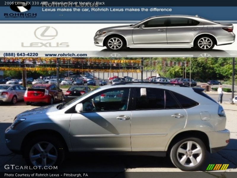 Millenium Silver Metallic / Black 2006 Lexus RX 330 AWD