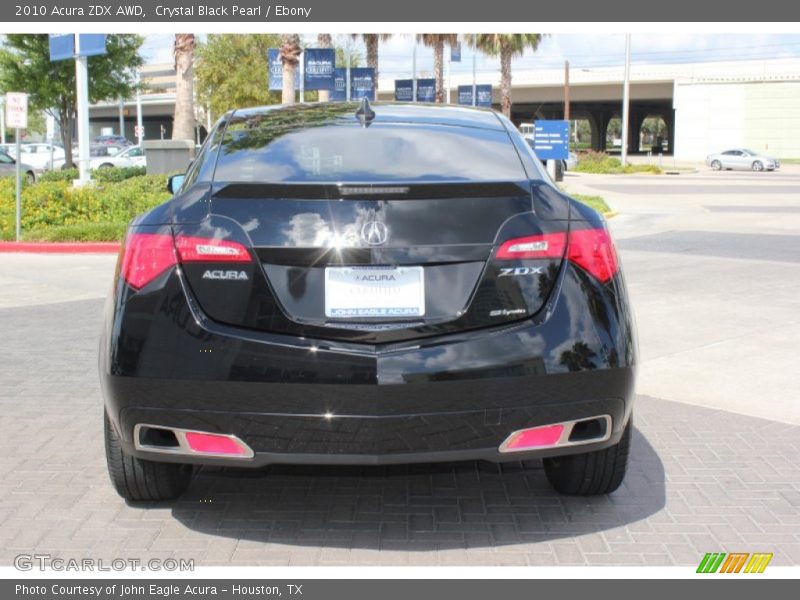 Crystal Black Pearl / Ebony 2010 Acura ZDX AWD