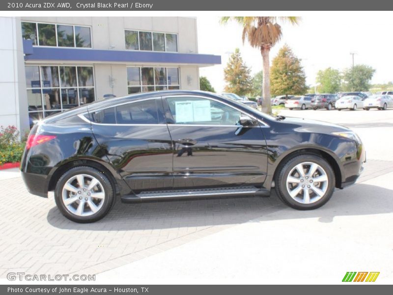 Crystal Black Pearl / Ebony 2010 Acura ZDX AWD